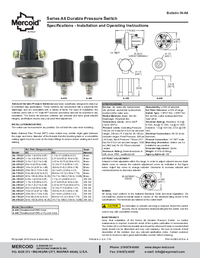 Thumbnail of document Manual - A6 Durable Pressure Switch